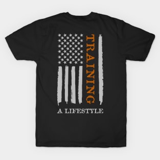 trainging American Flag T-Shirt